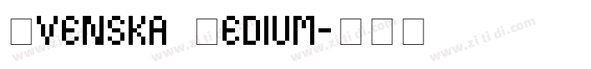 Svenska Medium字体转换